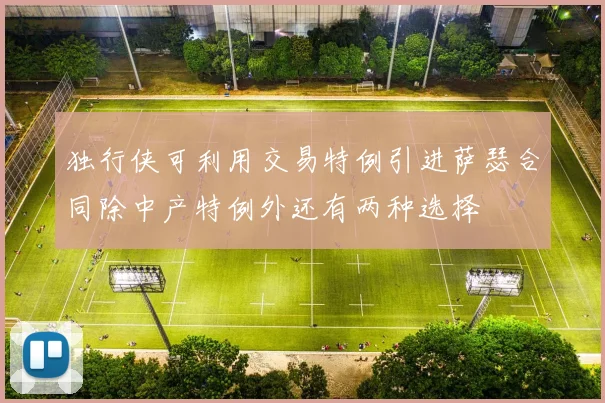 独行侠可利用交易特例引进萨瑟合同除中产特例外还有两种选择